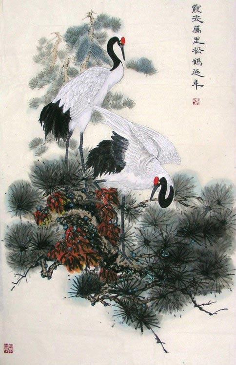 liuguoliang huaniaohua [中国著名画家刘国良花鸟画1] - $0.00 : 大红 