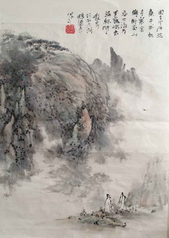 著名画家刘国良山水画12
