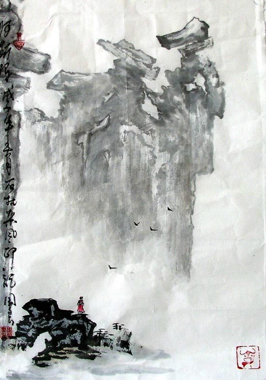 著名画家刘国良山水画16